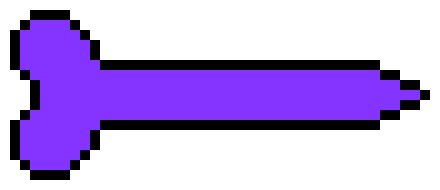 Purple sharp bone