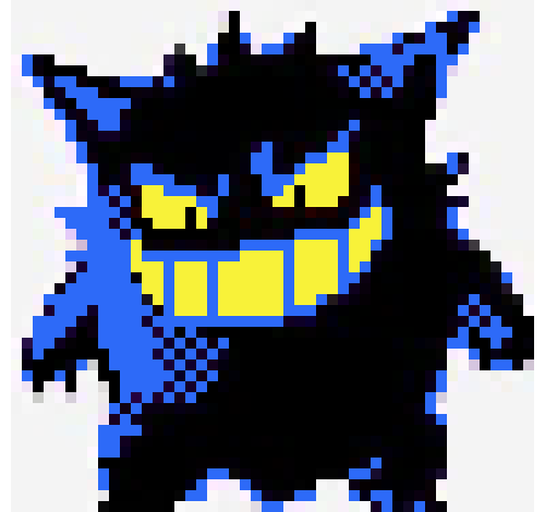 [a73fc6] Gengar Blue Recolor With Pupils