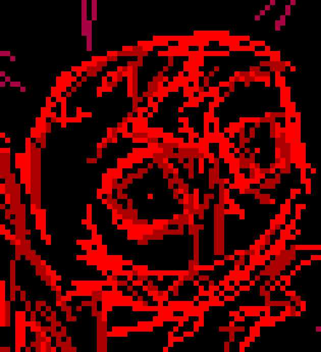 [35dc76] Somehow made this face look so good, gives off the feeling of insanity I think