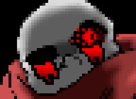 [e27272] *bleeding from his his eyes covering his eye sockets with his hands*