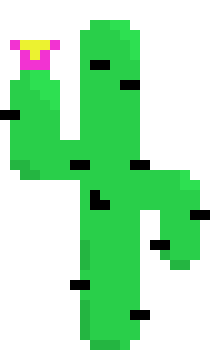 [c9c00b] Pixel cactus