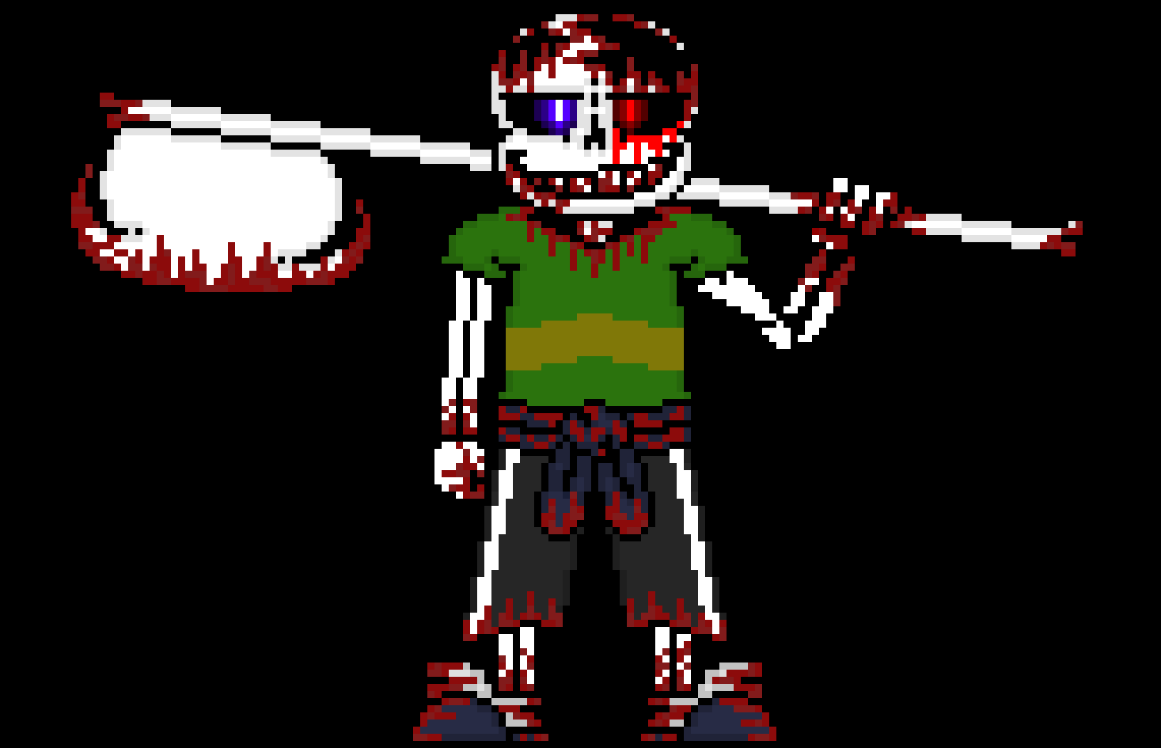 [57dac4] i have no plans, my axe does so *he summons his axe and lots of ghostly screams could be heard, like as if there is many trapped souls in the axe* (btw Terror would be towering over Error)