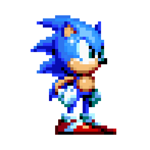 Sonic  Mania pixel sprite 2017