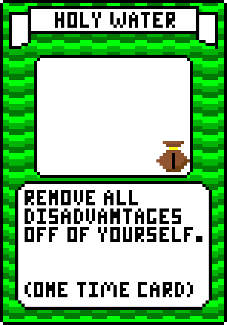[aca841] Forest Holy Water Card