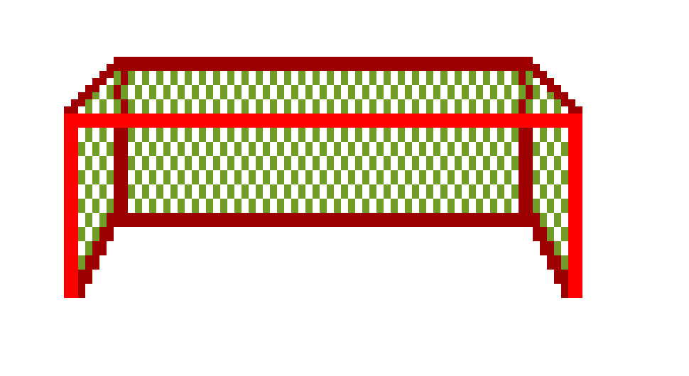 pixel soccer goal