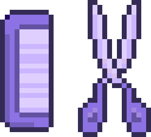 [9b9cad] scissors pixel art
