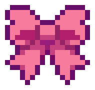[ee443e] pink bow
