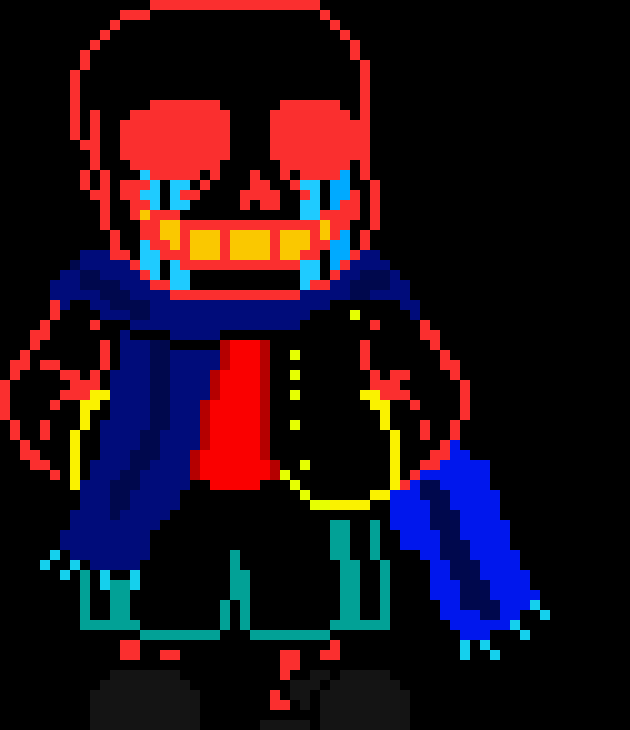 [2fe70b] *summons blasters and bones to take down papyrus's blaster*