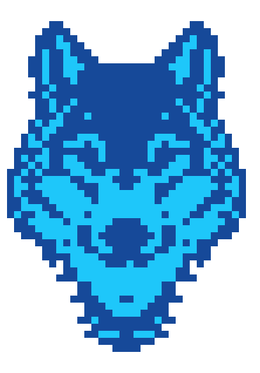 Pixel wolf