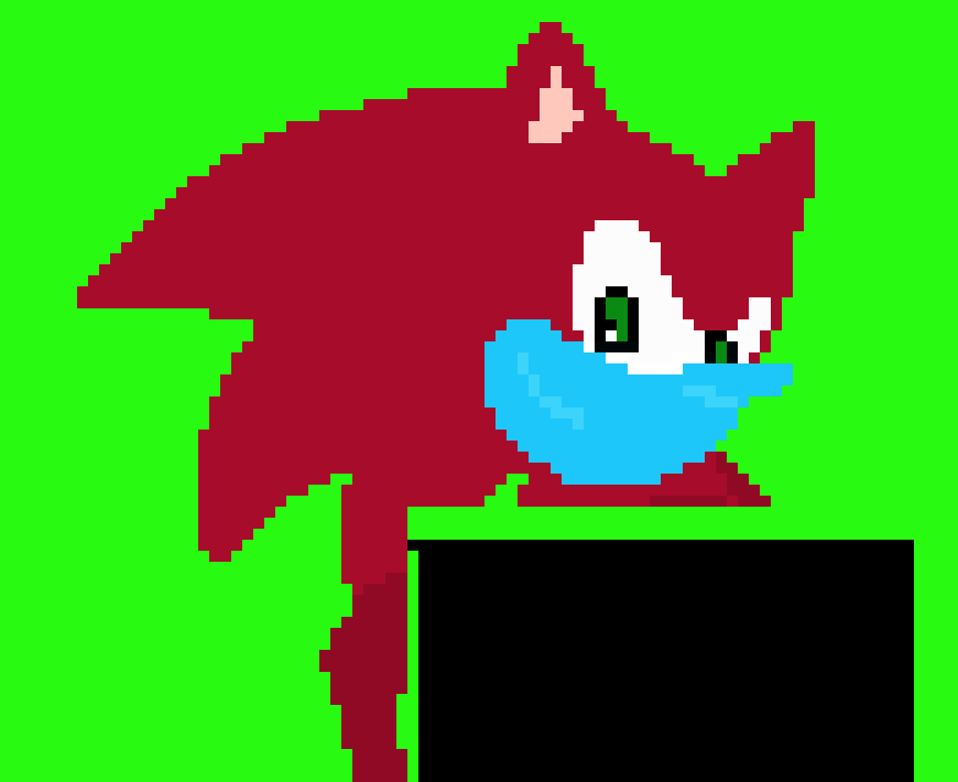 [9ada31] Hi! Im a Dumbass Non-hot Red sonic! make sure you subscribe to my youtube channel with only one video and one subscriber, which is of course me with another alt account.