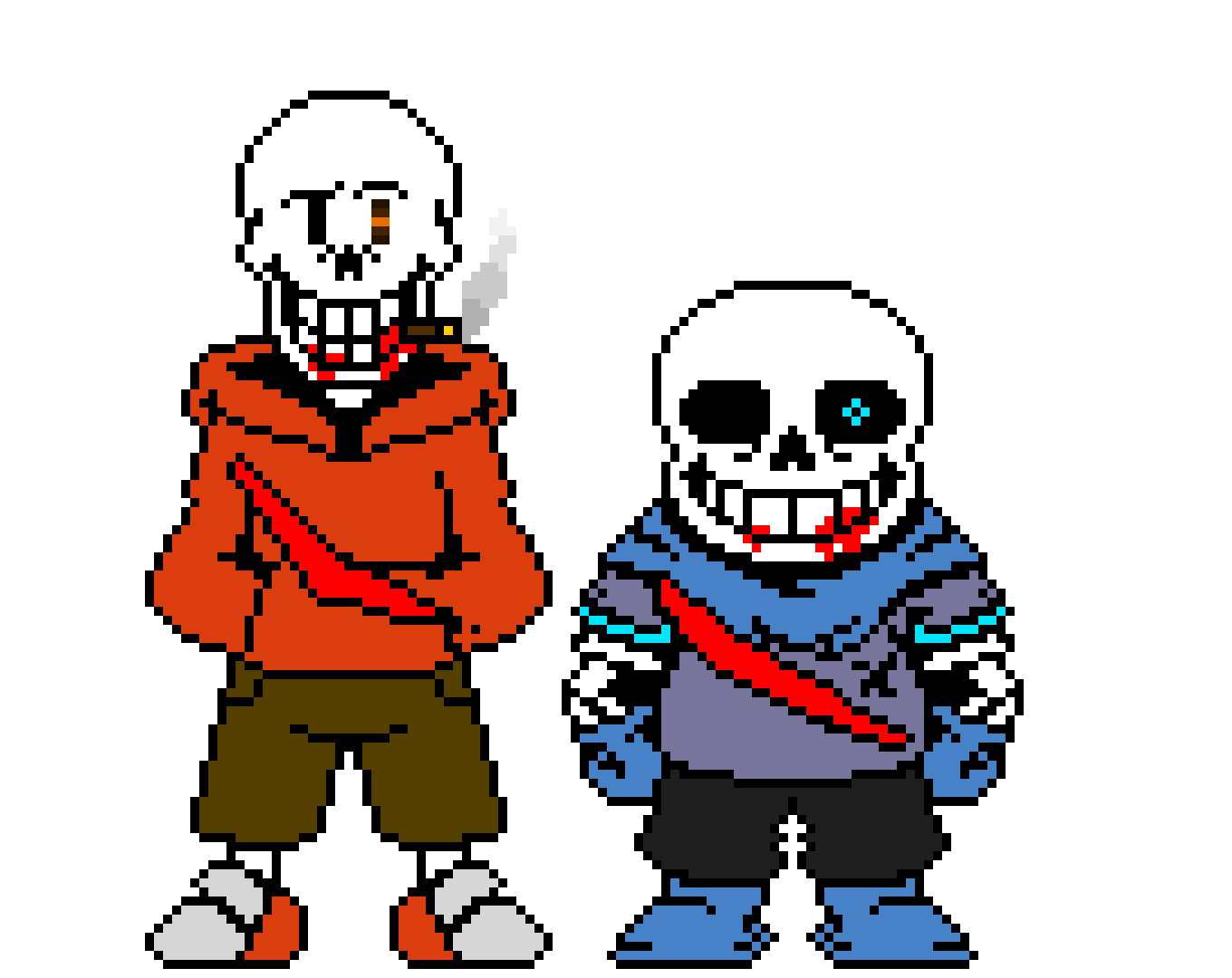 [0dc363] Underswap Sans and Papyrus.