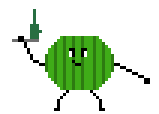 [1714d2] Watermelon Character Design