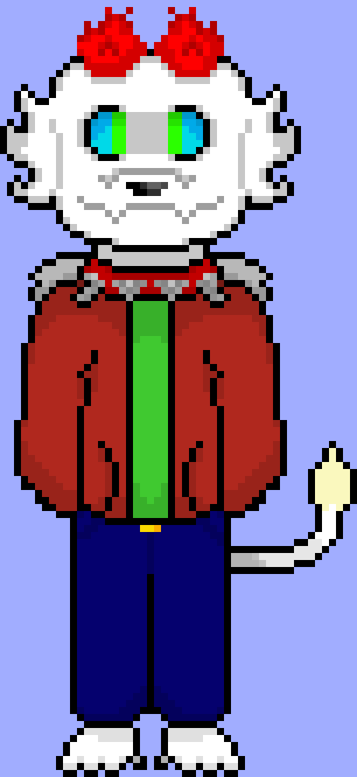 ArraTale Terrie | Bad time to ask this I know, but uh... Can, someone do walking sprites, and whatnot for this Terrie?... Also, side note, he doesn`t have his paws, in the pockets he actually has them held BEHIND, him, just as a little bit of a FYI... -Lewis