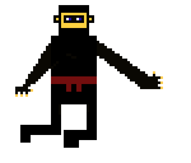 [8da107] Super Ninja Jumping Pose