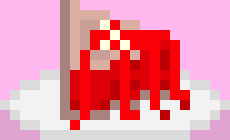[2c6d63] Cherry Pie Slice with Drizzel