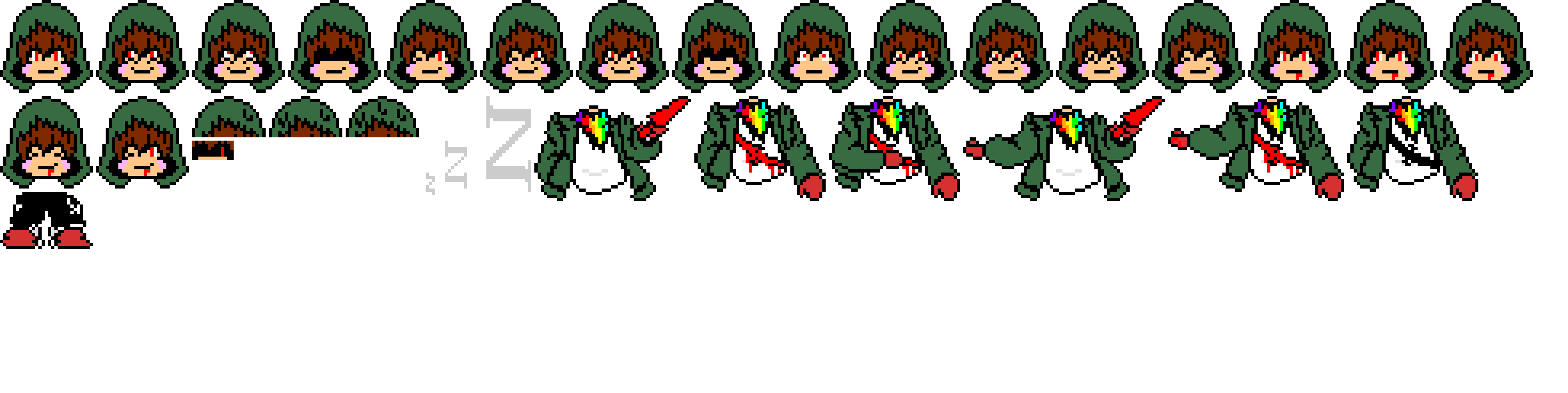 Storyshift Chara Sprite Sheet