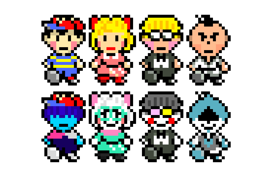 [bc4bcf] EB main characters into Deltarune Characters