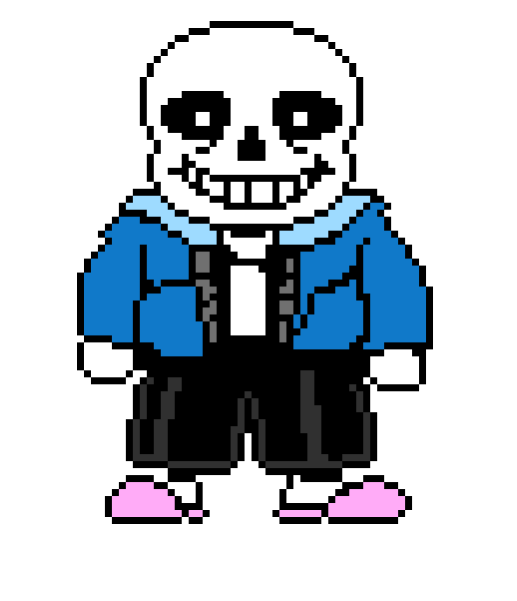 Sans hands out of pockets