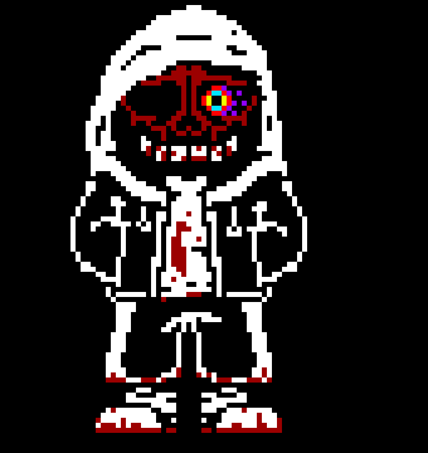 [d082ec] game:u see insanity!dust!fell sans and insanity!dust sans fighting in your au