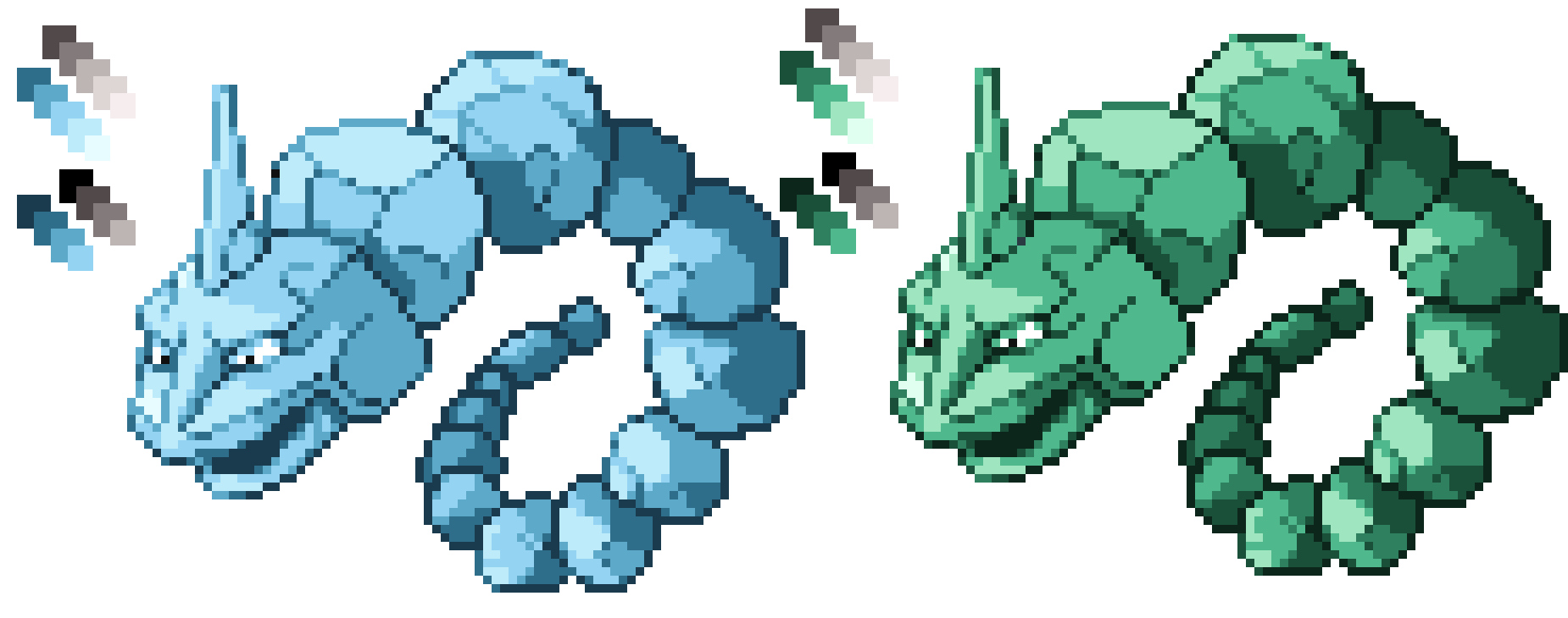 [f28dba] Crystal Onix and the Malachite shiny