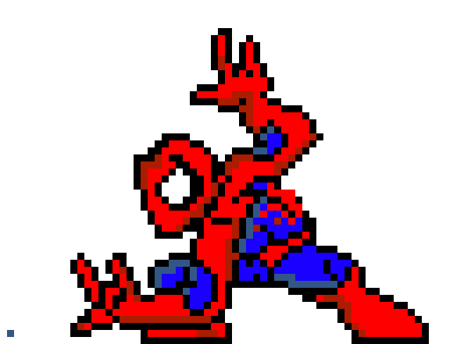 [9664c4] pixel art spiderman