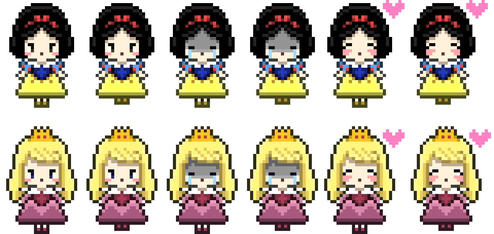 [3e16b2] princesas sprite