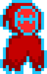 [4d484c] He runs in front of Sahara. "Hello. I'm here to protect you." He looks toward the other three. "I suggest you move out."