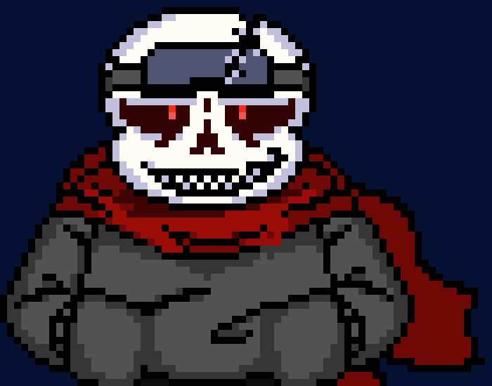 [0b51d0] *Well, I guess you could say bear trap, but isntead, the bear trap is soft and squishy. [Fell!Skeld]