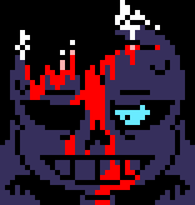 [7ce906] *(Demented teleports to a wide animal.) -HorrorTale Sans
