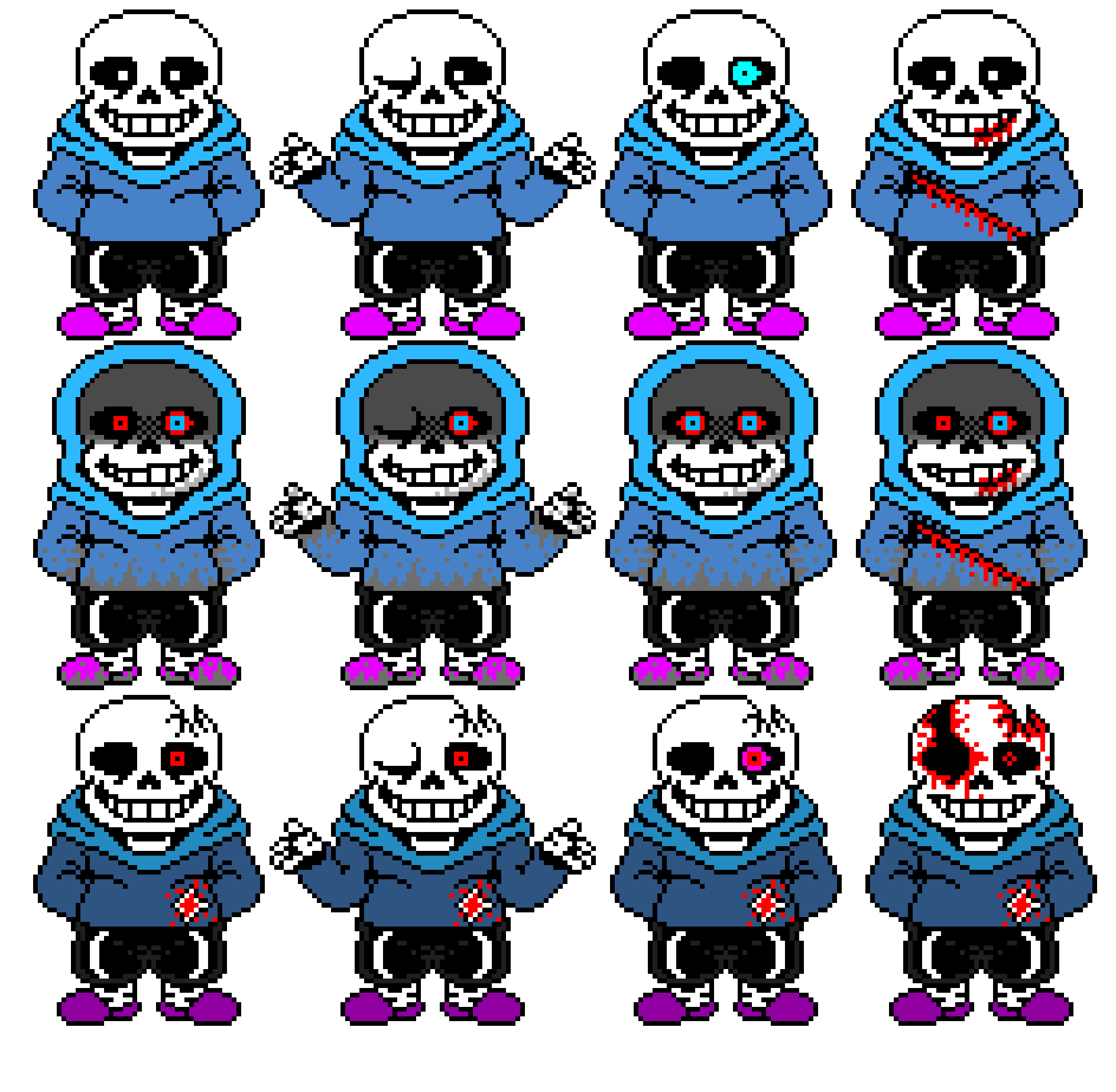 [cb92d4] Undertale Sans Dust Sans and Horror sans