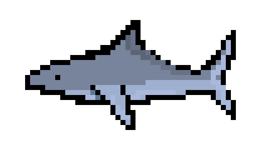[eebe9a] 8-Bit shark