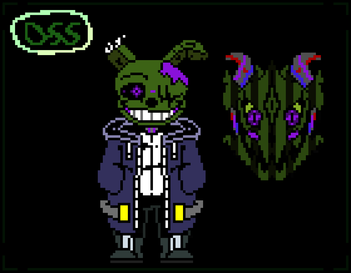 [552df2] DSS!Fnaf!Epic SpringTrap Sans W/ Phantom Blaster