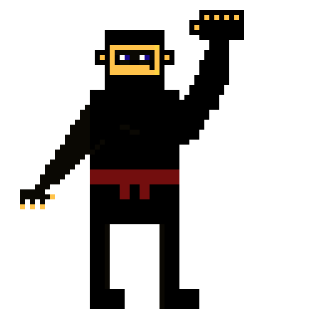 [8da107] Super Ninja Uppercutting Pose