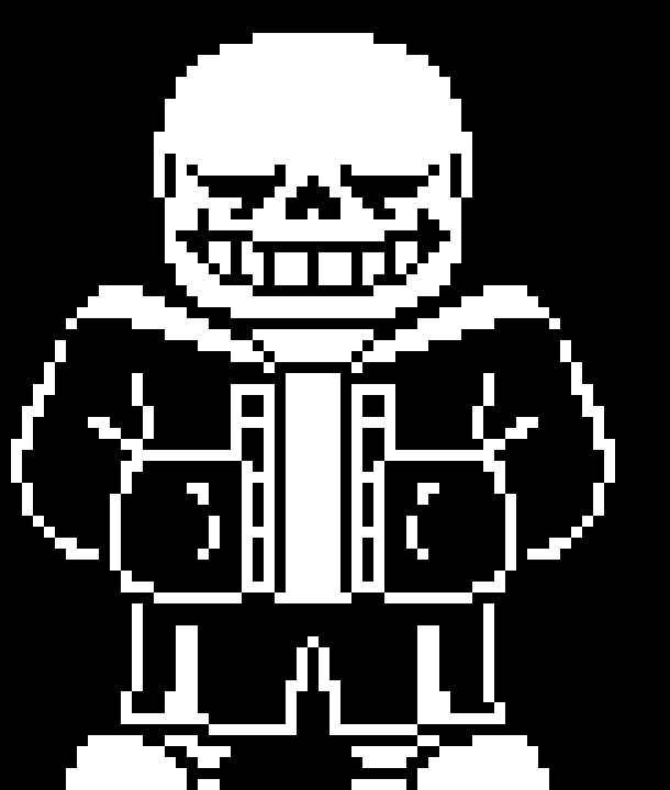 [df4002] Oh well. [He teleported in front of US!Papyrus] ....