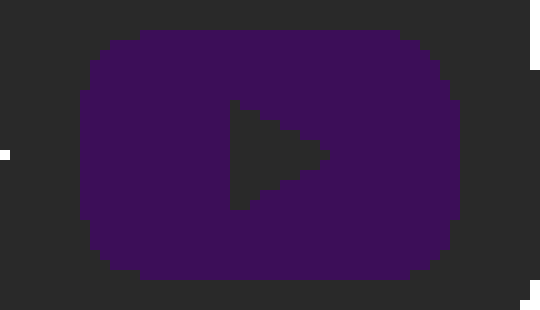 [37372d] Pixelized YouTube Logo