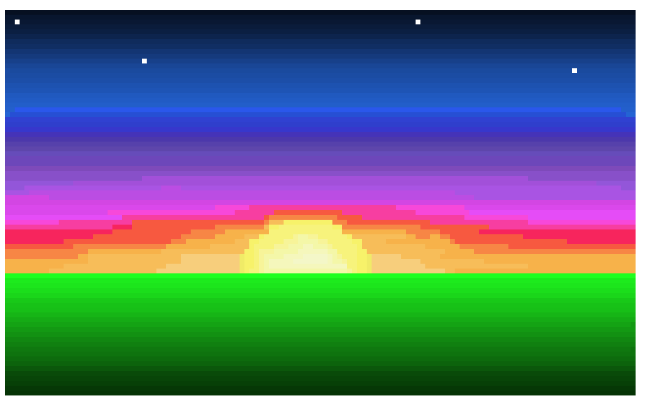 Piece one sunset animation