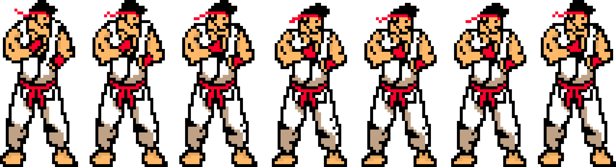 [a1e219] ryu sprite strip