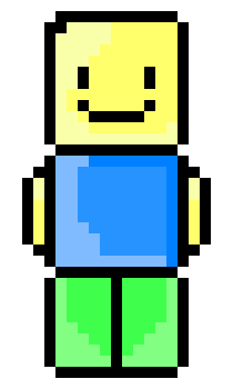 [9664c4] My First Pixel Art (Roblox Noob)