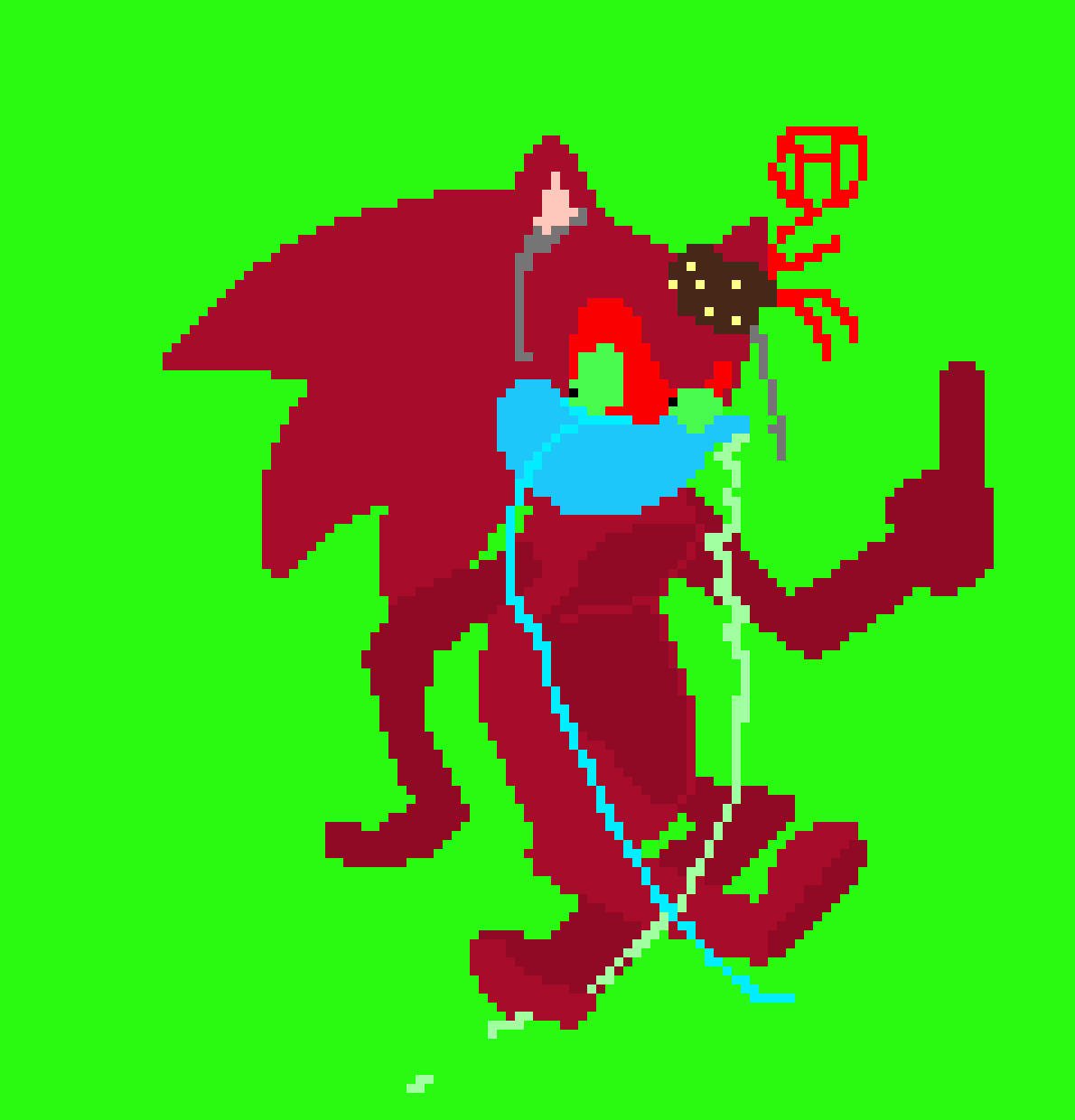 [53a360] Dumbass bitch ass Sonic furfag oc forgot to stop recording