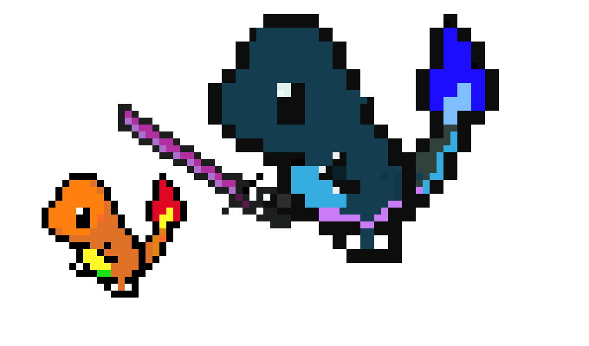 [9664c4] Blue fire charmander