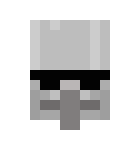 [57cf2e] Minecraft villager skeleton face with sunglasses