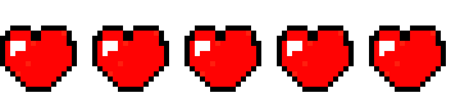 pixel hearts