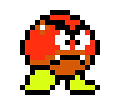[9664c4] Goomba (Super Mario World) Pixel Art