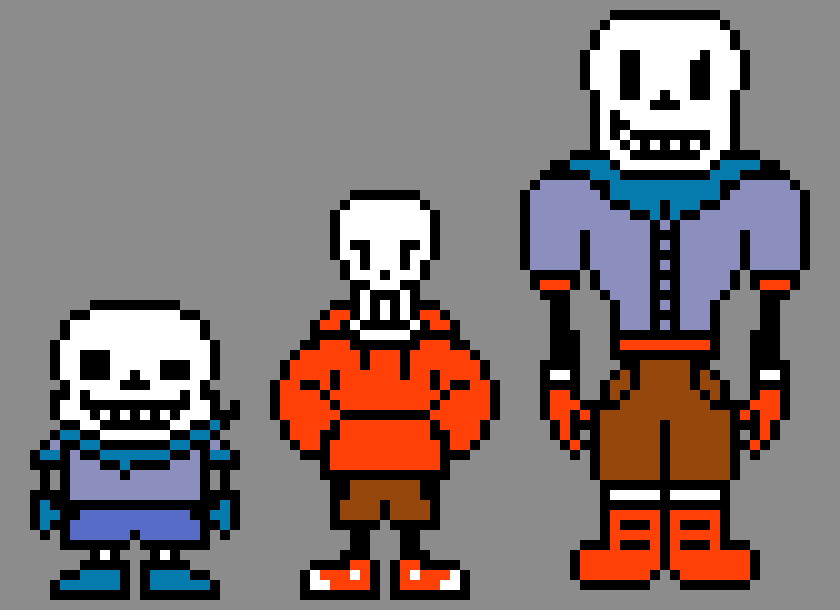 [9664c4] Underswap Sans, Papyrus, Comic Papyrus
