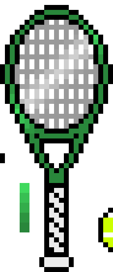 [93b42c] Tennis Racket Green