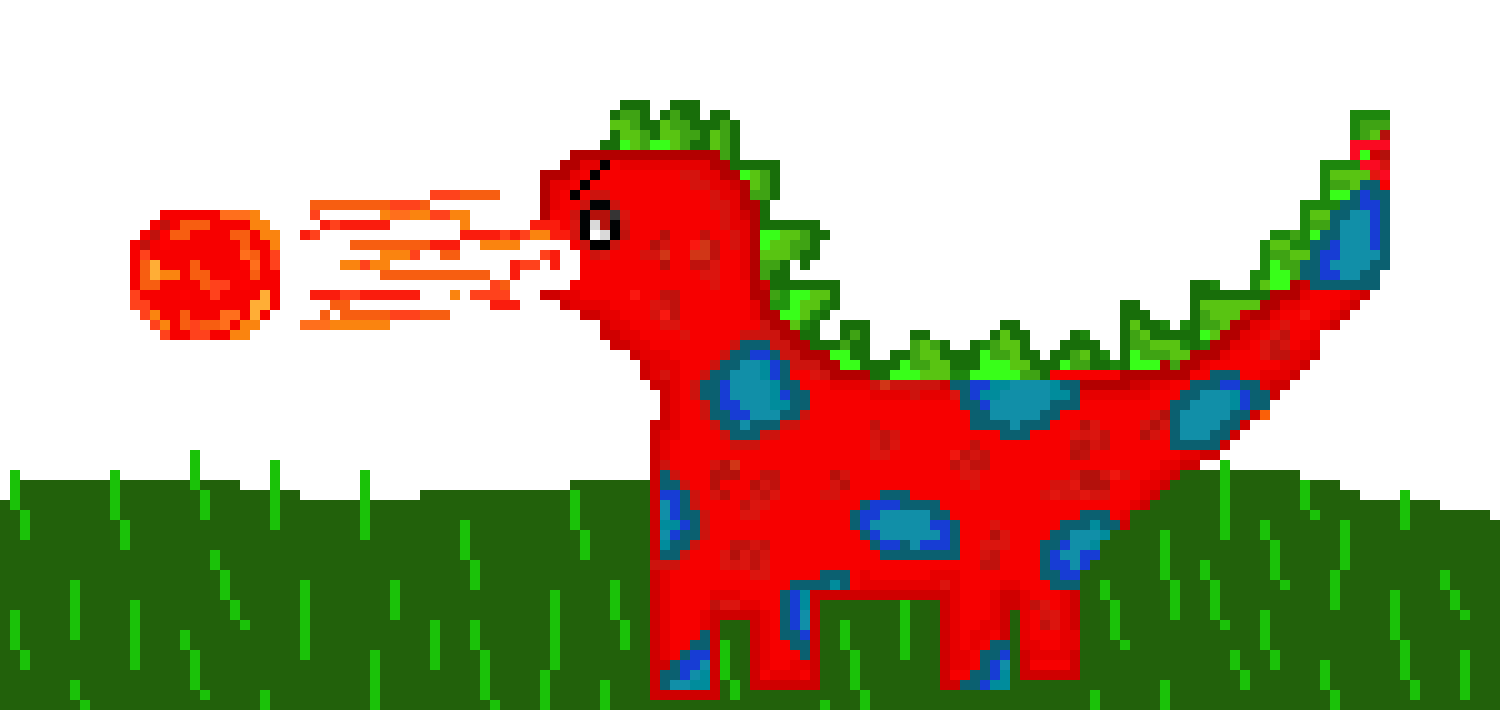 [cae67f] dinosaur pixel art 2