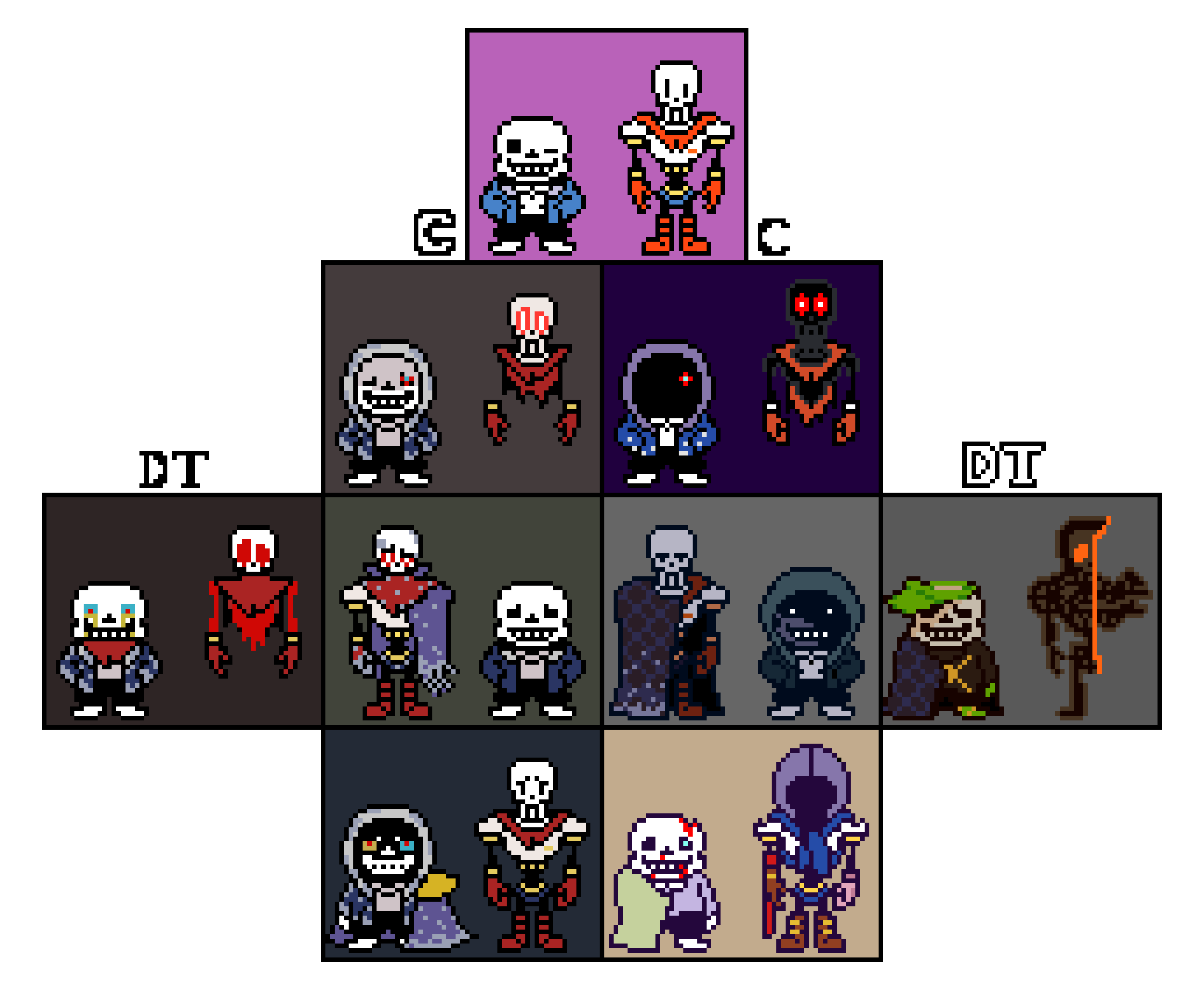 official & "headcanon" dusttale (+ swap(s))