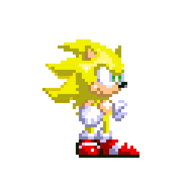 super sonic sprite edit