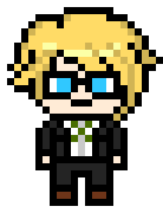 [6d6db1] Byakuya Togami Pixel Sprite