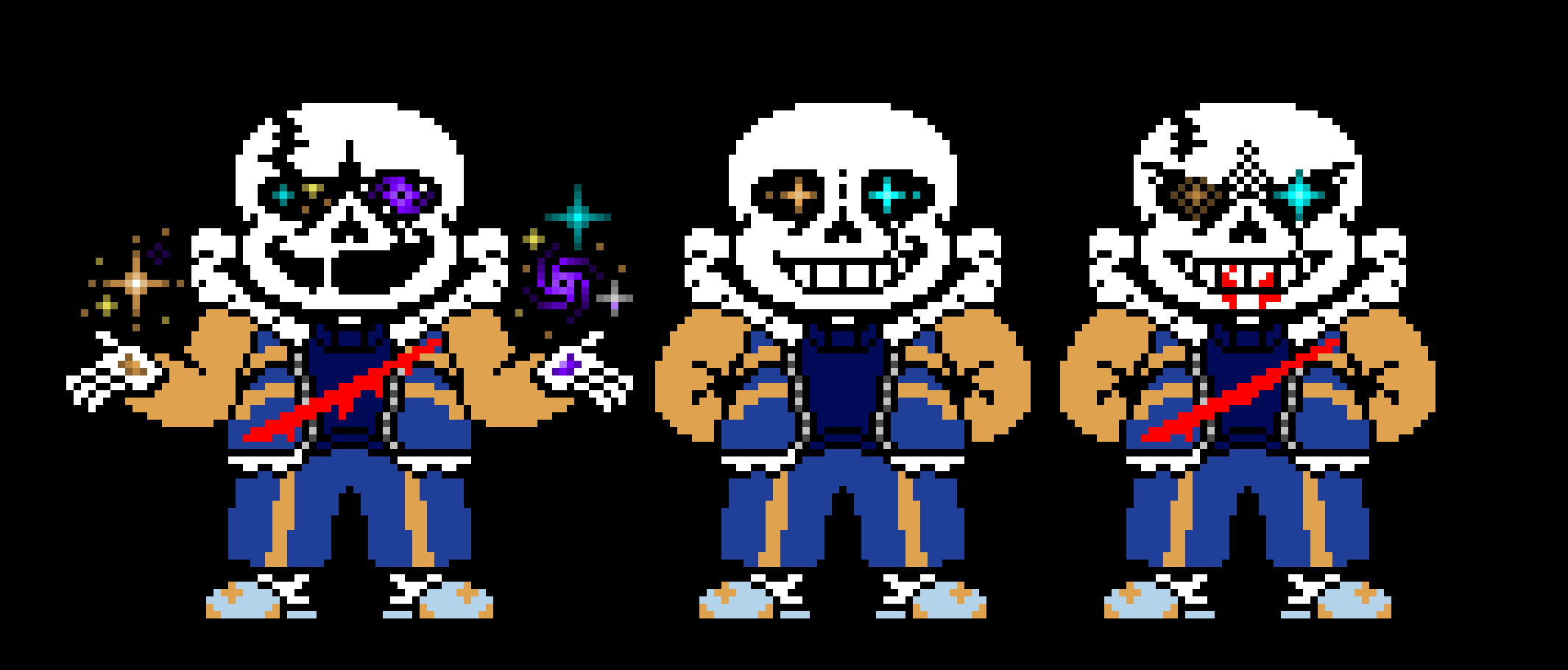 Outertale Sans last stars HARDMODE Sprite. (V4)